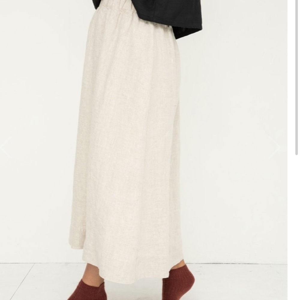 Elizabeth Suzann Bel skirt flax linen M R